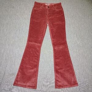 Wrangler Women's Rust Red Corduroy Boot Cut Pants